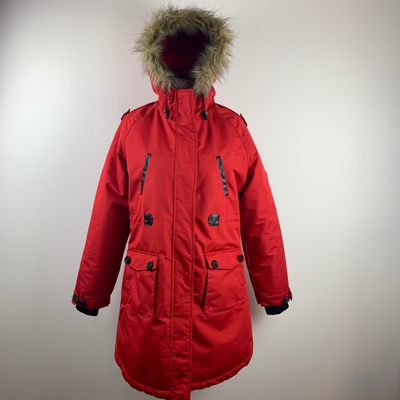 🎉SOLD🎉Fahrenheit Large Red Expedition Coat - Picture 1 of 8